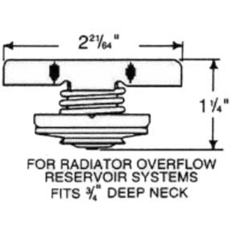 31527 Gates Radiator Cap for MB Mercedes Chevy Pickup Econoline Van Truck E300 - Image 1 of 1