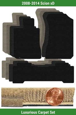 Lloyd Custom Luxe Carpet Mat Set for 2008-2014 Scion xD (3 pieces) #124P - Image 1 of 4