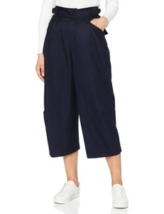 G-Star, Damen,Crop Hose O 5 pockets, Wide, 3D wide crop pant Dunkelblau, W32 - Picture 1 of 5