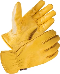 Guantes de cuero de ciervo de grano completo para hombre y mujer, extra suaves y protectores de manos - Imagen 1 de 7