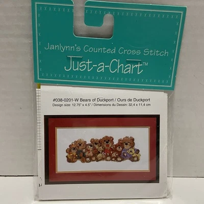 Janlynn's Counted Cross Stitch Just-a-Chart #038-0201-W Bears Of Duckport - Image 1 of 3