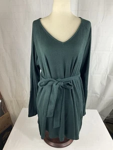 Túnica Sonoma Taupe Acanalada Cuello en V Maternidad XL Verde Oscuro - Imagen 1 de 4