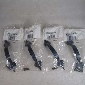 4 NOS Hammered AMEROCK Black Handles 5" Cabinet Door Kitchen (3.25" Centers) - Picture 1 of 4