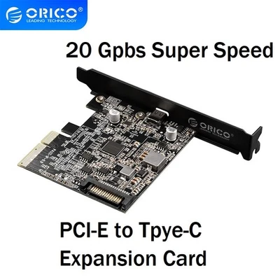 ORICO PCI-E to USB 3.2 PCI-Express Expansion Card 20Gbps for Windows 8/10/Linux - Image 1 of 4