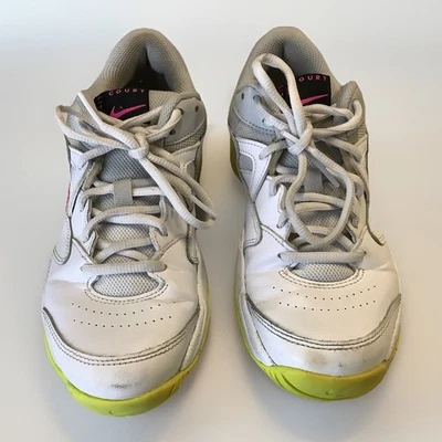 Nike Court Lite 2 Size US 7 White/ Pink/ Green  U78 - Image 1 of 4