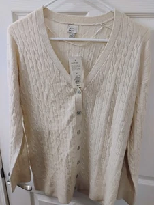 Strickjacke Pullover Damen Cremefarben Größe Small Marke A New Day Neu mit Etikett - Bild 1 von 7