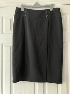 Lovely Black Pencil Skirt From Wallis. Size 18. - Picture 1 of 6