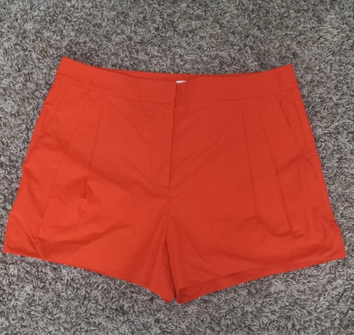 T Alexander Wang pantaloncino donna rosso scarlatto plissettato! 4