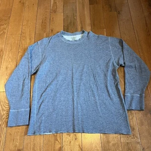 Mens LL Bean River Driver's Shirt Wool Blend Blue Crewneck 237757 sz XL - Picture 1 of 7