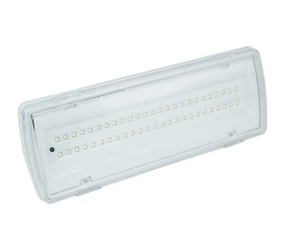 Lampada di Emergenza 50 LED Parete Incasso 4W Luce Fredda 406 Lumen 91062 - Immagine 1 di 4
