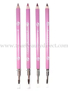 CHOOSE A COLOUR W7 LIPLINER LIP PENCIL WITH APPLICATOR BRUSH BARGAINS IN SHOP - Picture 1 of 5