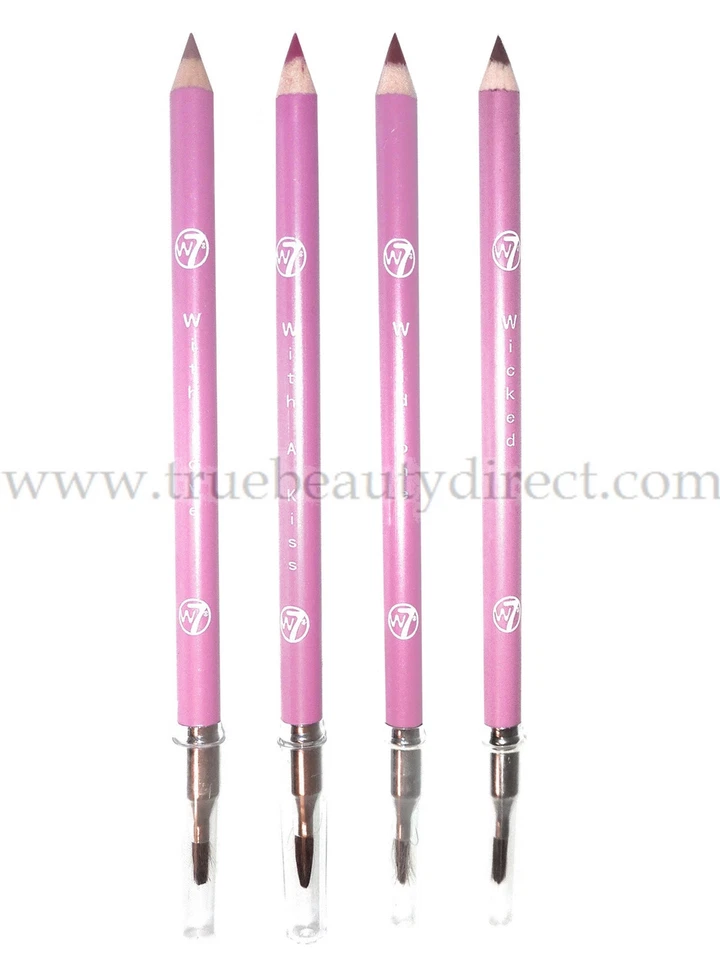 CHOOSE A COLOUR W7 LIPLINER LIP PENCIL WITH APPLICATOR BRUSH BARGAINS IN SHOP - Image 1 of 1