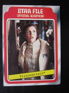 1980 TOPPS STAR WARS EMPIRE STRIKES BACK STAR FILE #3 EX/EX PRINCESS LEIA NICE - Picture 1 of 2