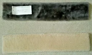 Shearling 100% lambs wool applicator 19" or bag strap shoulder pad Pack of 2 - Picture 1 of 1