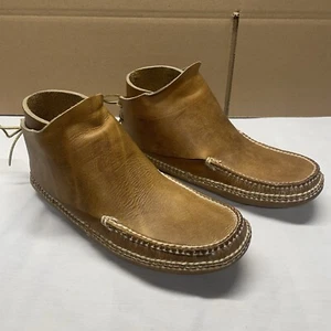 Original Carl Dyer Rendezvous Mocasines Cuero Talla 12 EE. UU. Zapato con Cordones Traseros - Imagen 1 de 18