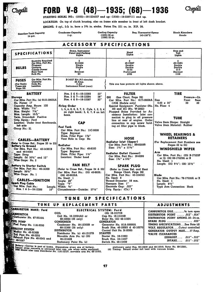 1941 Cadillac series 61 62 63 60s 67 75 Fleetwood NOS Part Number Guide - Image 1 of 1