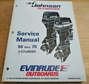 Evinrude Johnson 50 60 65 70 25 HP Outboard Service Repair Manual 1995 503149 - Picture 1 of 2