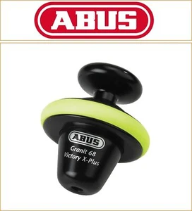 ABUS GRANIT Victory XPlus 68 negro amarillo bloqueo de disco de freno completo 14 mm perno de bloqueo - Imagen 1 de 1