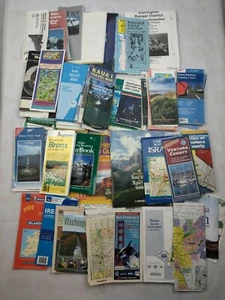 VTG 70s 80s 90 2000s Lot of Road Maps Brochures Tour Books USA and Europe  - Picture 1 of 5
