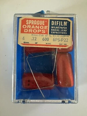 Condensador Sprague 6PS-P22 .22 600 NUEVO JUEGO DE 4 Foto 1 de 4