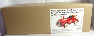 Camión de bomberos Schylling Metal Speedster 29,5" detalles cromados + campana + manguera nuevo en caja Foto 1 de 4