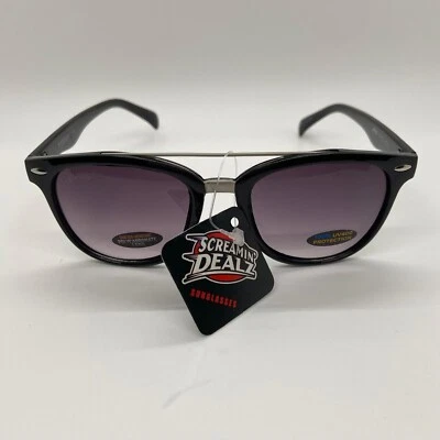 Pugs Women's Retro Sunglasses Cat Eye Tinted Shatter Resistant Purple UV400 Lens - Image 1 of 4