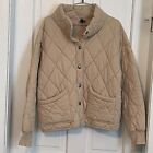 WILD FABLE Light Tan Quilted Jacket - Size Women’s XL - Pockets , Button Front