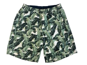 Birddogs Swim Trunks Mens Size Medium  Green Tropical Leaf - Picture 1 of 8