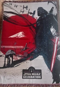 Star Wars Celebration 2025 Key Art gewebter Bettüberwurf/Wandbehang **RAR** - Bild 1 von 4