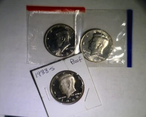 1988 pds Kennedy medio dólar sin circular en violonchelo como nuevo y prueba - Imagen 1 de 2