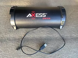 Axess Bluetooth Speaker Model: SPBT1031 Red/Black Excellent Tested Works - Picture 1 of 5