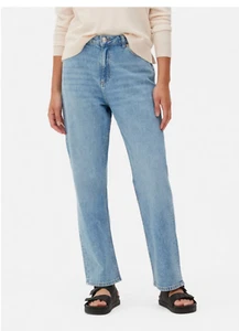PRIMARK DAMAS PIERNA RECTA LARGA AZUL JEANS TALLA 4 W24 L30 NUEVOS BOLSILLOS MUJER - Imagen 1 de 10