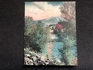 Vintage KUNSTDRUCK Litho Kalender VISTA OF MT. SOPRIS bunte Pinsel Bäume #39 - Bild 1 von 4