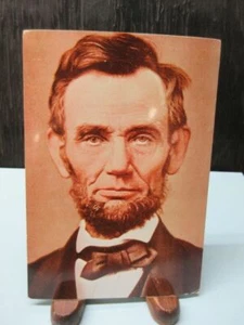 Foto-Postkarte von Präsident Abraham Lincoln - Sepia Druck von Matthew Brady - Bild 1 von 3