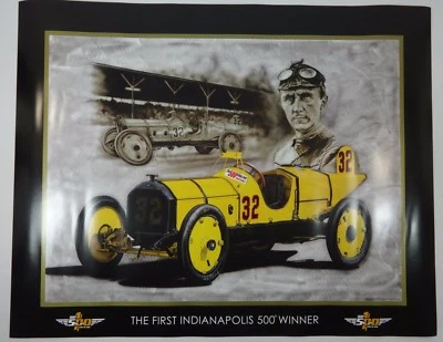 First Indianapolis 500 Winner Ray Harroun Marmon Wasp Collector Poster Unframed - Image 1 of 4