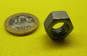 Grade 2 Galvanized Steel Hex Nut RH, 3/8"-16 x 9/16" W x 21/64" H, 100 Pc - Picture 1 of 8