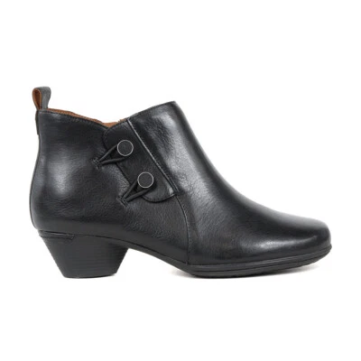 Cobb Hill Women's Larsa Casual Black Leather Booties - Image 1 of 4