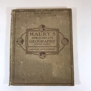 1925 Maurys New Complete Geography Revised Ed NY Supplement American Book Co  - Bild 1 von 12