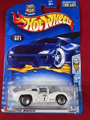 Hot Wheels "Chaparal 2D" 2003 First Editions #9/42 Col#021 White w/Black Int.   - Image 1 of 4
