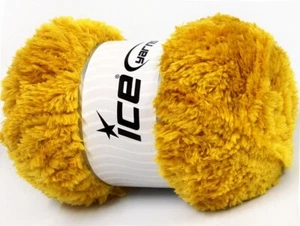 4-Skein Lot Panda Yarn 4x100g superbulky Gold - Picture 1 of 4