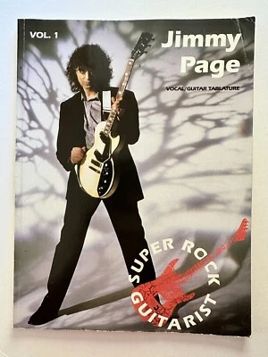 JIMMY PAGE Super Rock Guitarist Vol. 1 Vocal/Guitar Tablature 1989 UK Tech/Style - Image 1 of 4