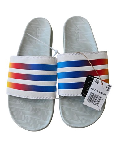 NUOVI sandali arcobaleno Adidas Adilette Slide uomo imbottiti Adidas Adilette Slide Gx7222 PRIDE