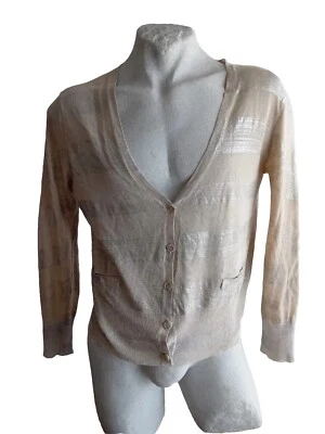 Iceberg Gilmar женщин шелковая смесь шикарный кардиган куртка размер XL - Изображение 1 из 4