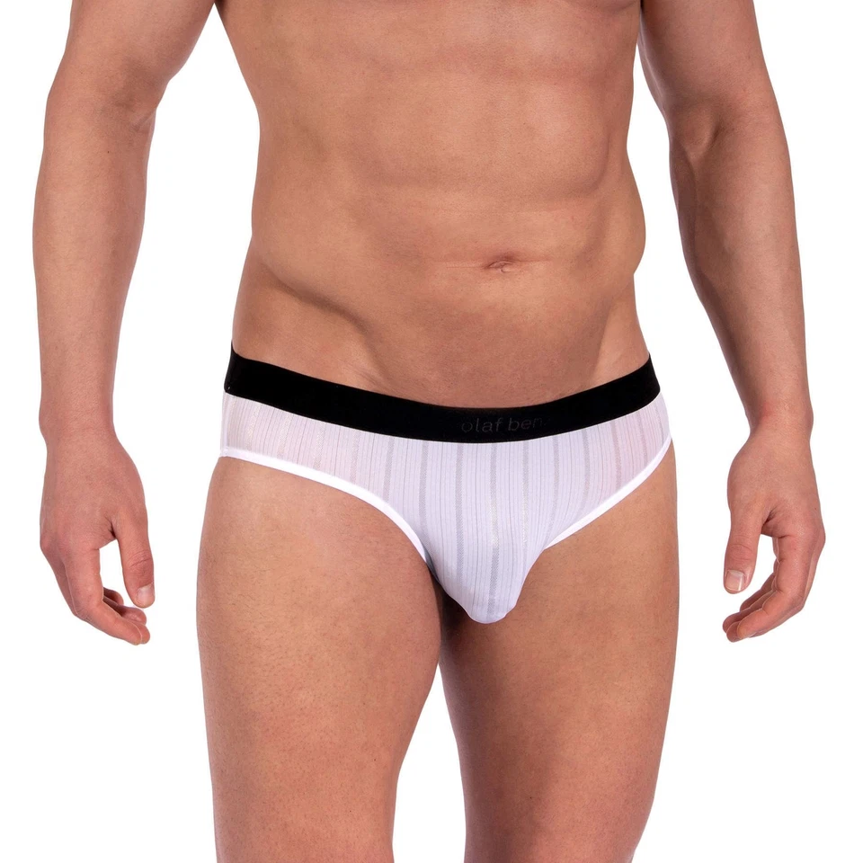 Olaf Benz RED2358 Sport Brief Hombre Ropa Interior Bikini Ligero Hombre Rayas Deslizantes Foto 1 de 1