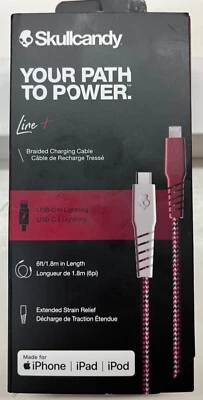 Skullcandy 6' Braided Charging Cable Apple/USB-C (S7BCN-N678) - Image 1 of 4