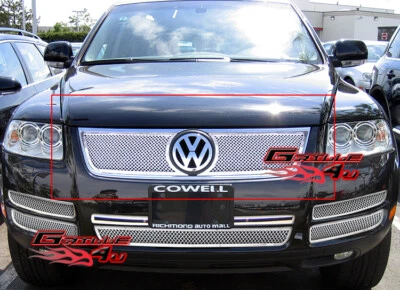 Se adapta a VW Volkswagen Touareg 2003-2007 rejilla de malla inoxidable Foto 1 de 3