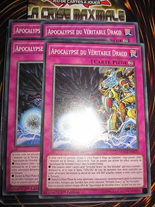 YU-GI-OH! COM APOCALYPSE DU VERITABLE DRACO MACR-FR070 PLAYSET (4 CARTES) NEUF - Picture 1 of 1