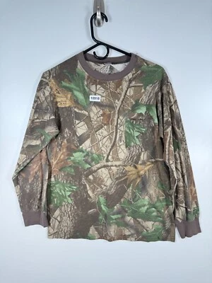 Ranger Mens Realtree Hardwoods Camo Hunting Long Sleeve T Shirt Green Sz M 20x26 - Image 1 of 4