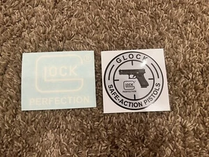 2 Glock Stickers Perfection Original Logo Sticker/ Decal Gun Tactical AR AK 4” - Picture 1 of 1