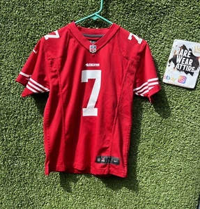 San Francisco 49ers NFL Nike football #7 Colin Kaepernick Jersey Sz M Kid - Picture 1 of 4